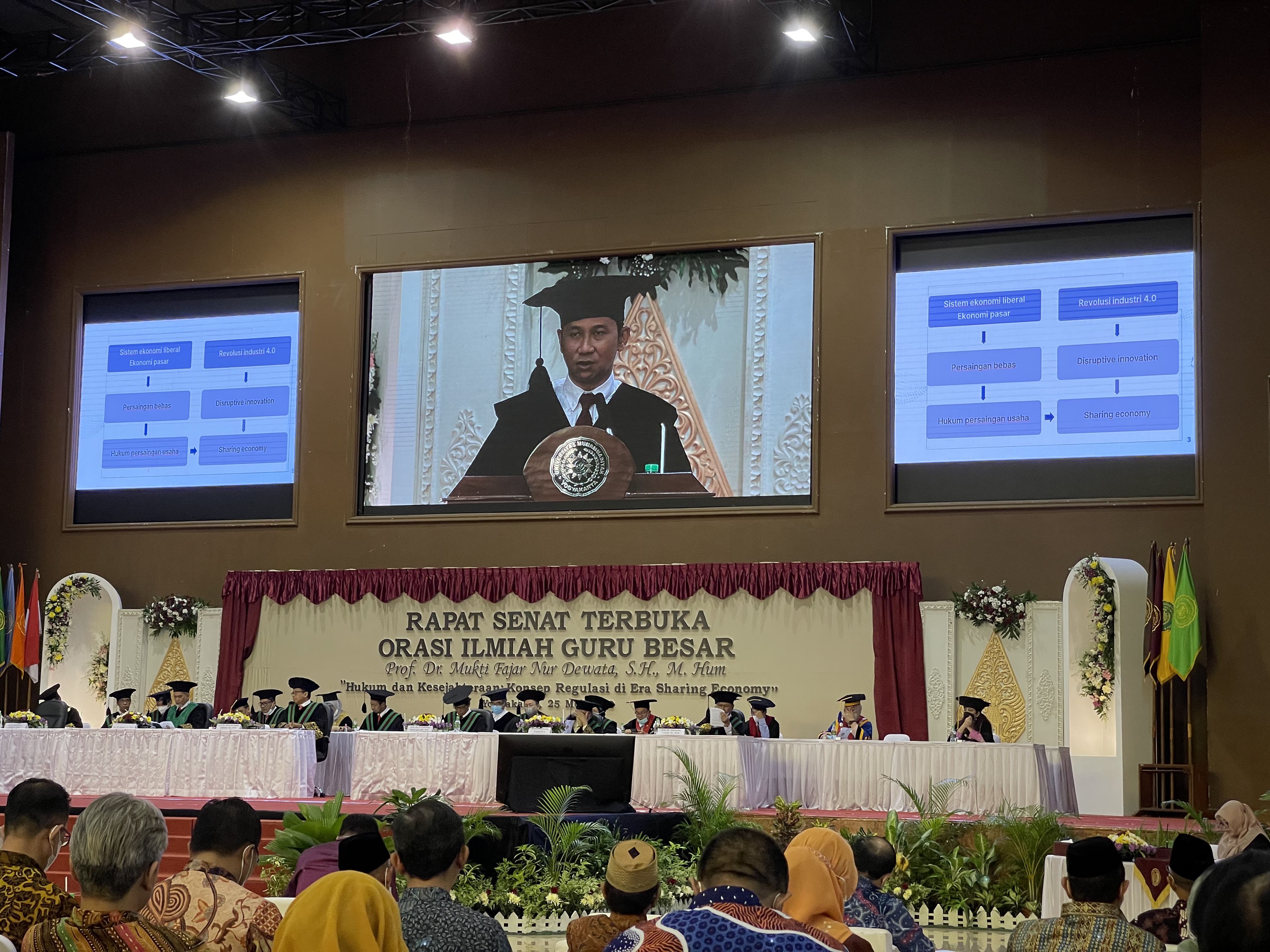 KETUA MAHKAMAH AGUNG RI HADIRI ORASI ILMIAH PROF. Dr. MUKTI FAJAR ND., S.H., M.Hum