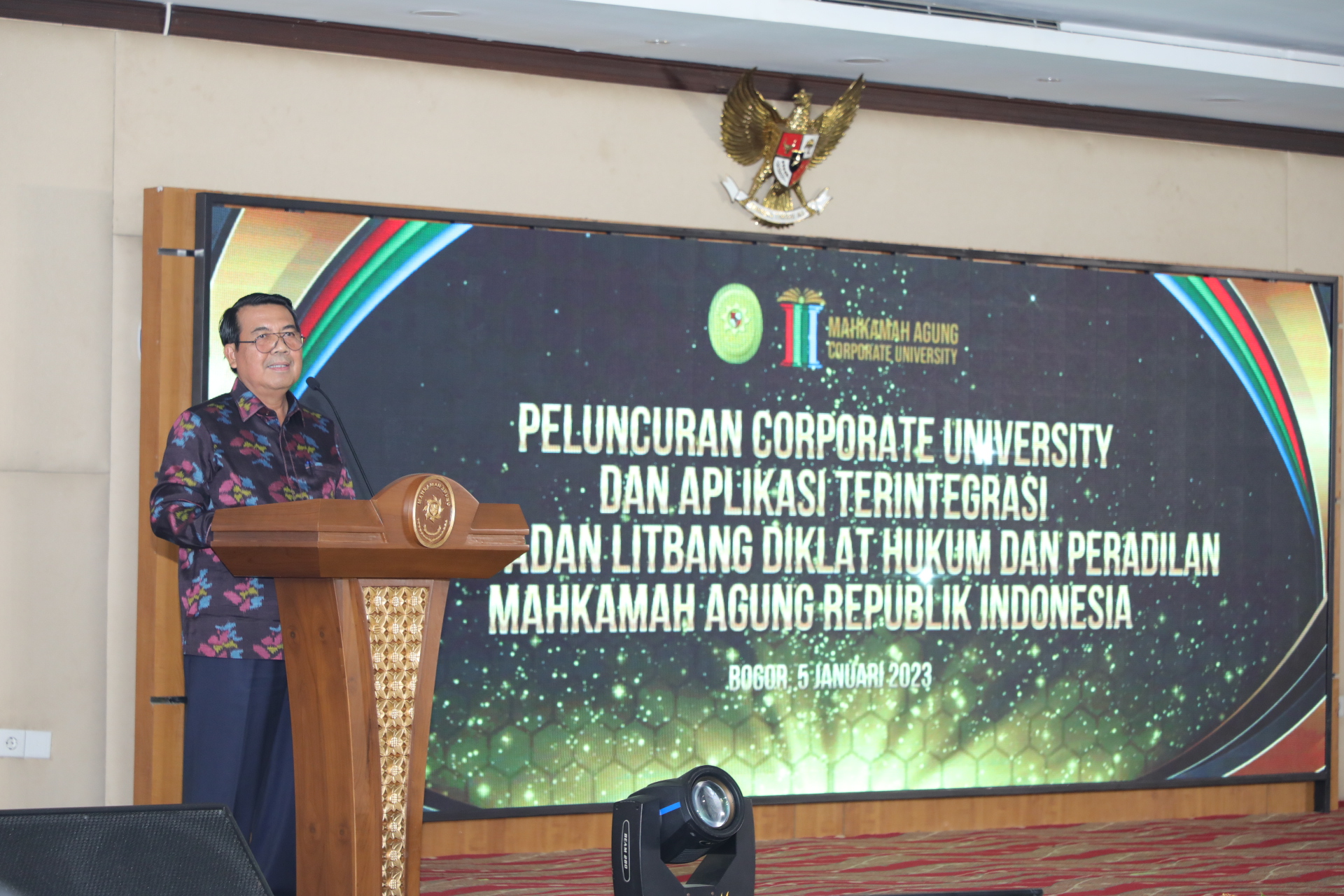 KETUA MA LUNCURKAN MAHKAMAH AGUNG CORPORATE UNIVERSITY