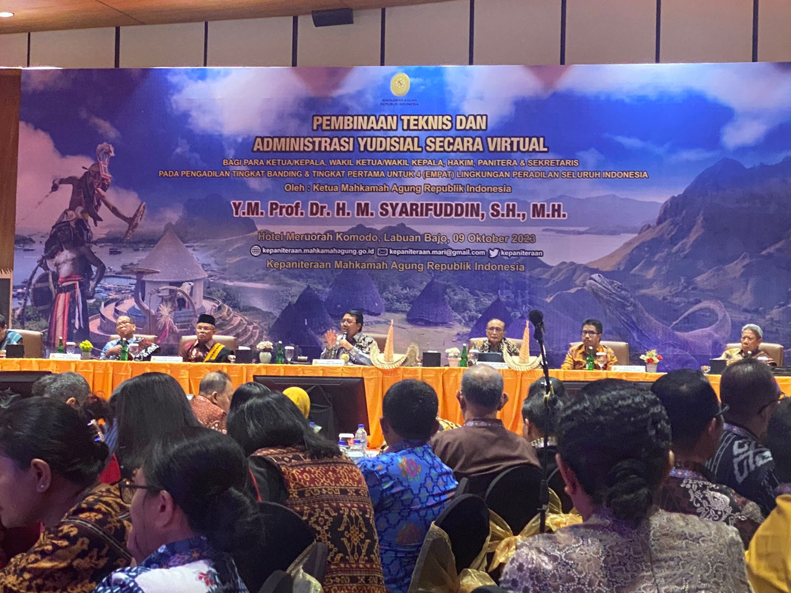 PEMBINAAN PIMPINAN MAHKAMAH AGUNG, KETUA MA INGATKAN MENJAGA INTEGRITAS HARUS DIDUKUNG DENGAN SISTEM PENGAWASAN YANG BAIK