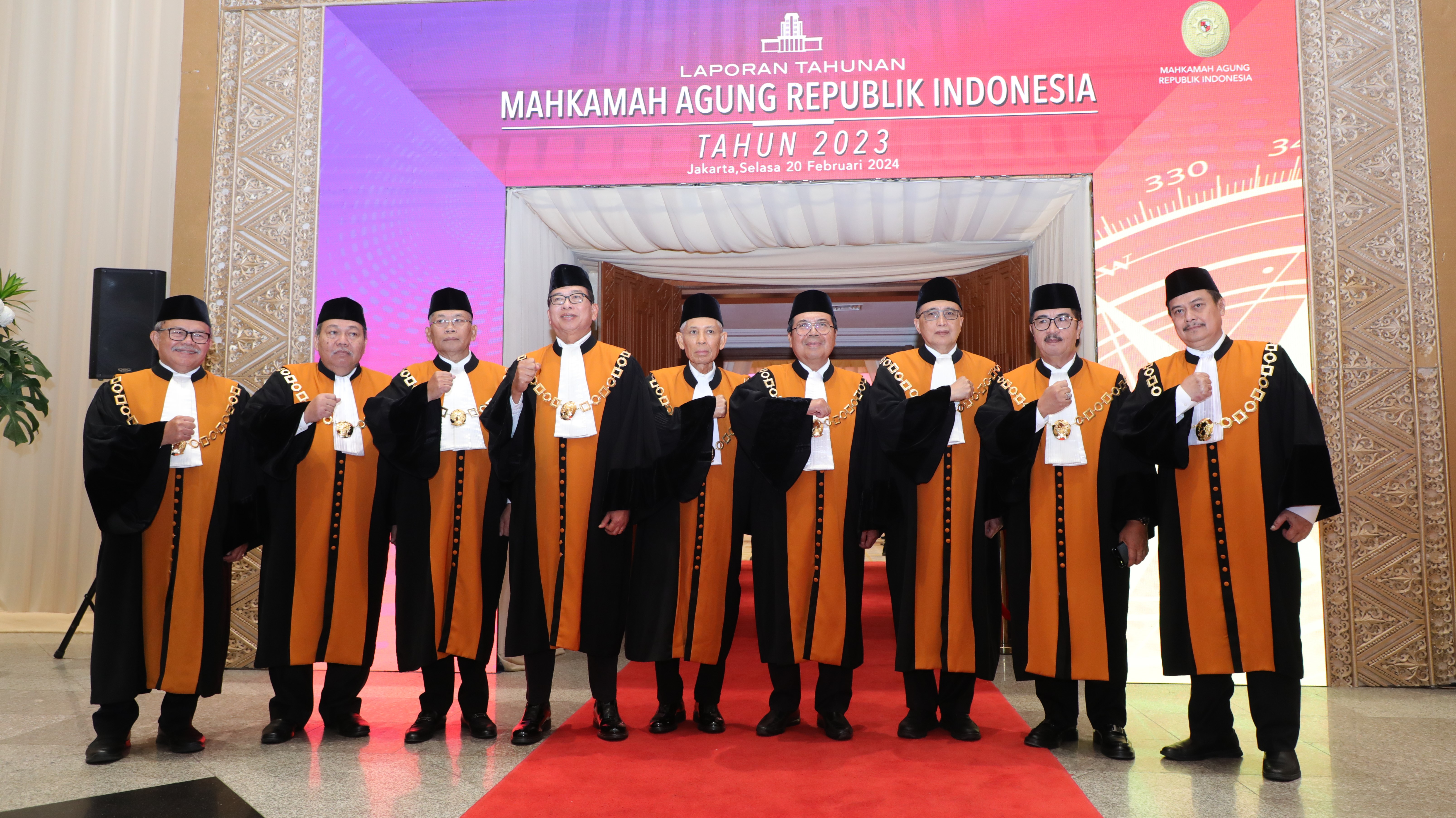 TAHUN 2023 MERUPAKAN REKOR DENGAN JUMLAH SISA PERKARA TERENDAH DALAM SEJARAH BERDIRINYA MAHKAMAH AGUNG