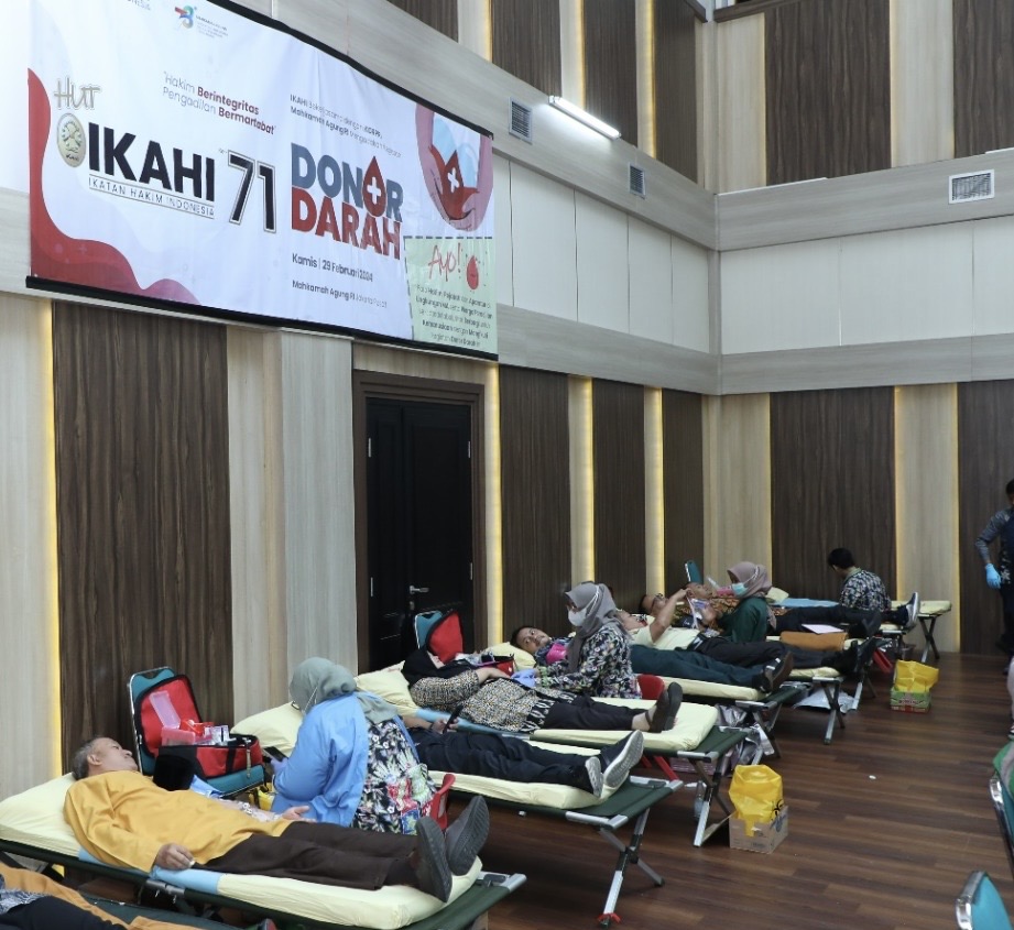 SYUKURI USIA KE-71, IKAHI GELAR KEGIATAN DONOR DARAH