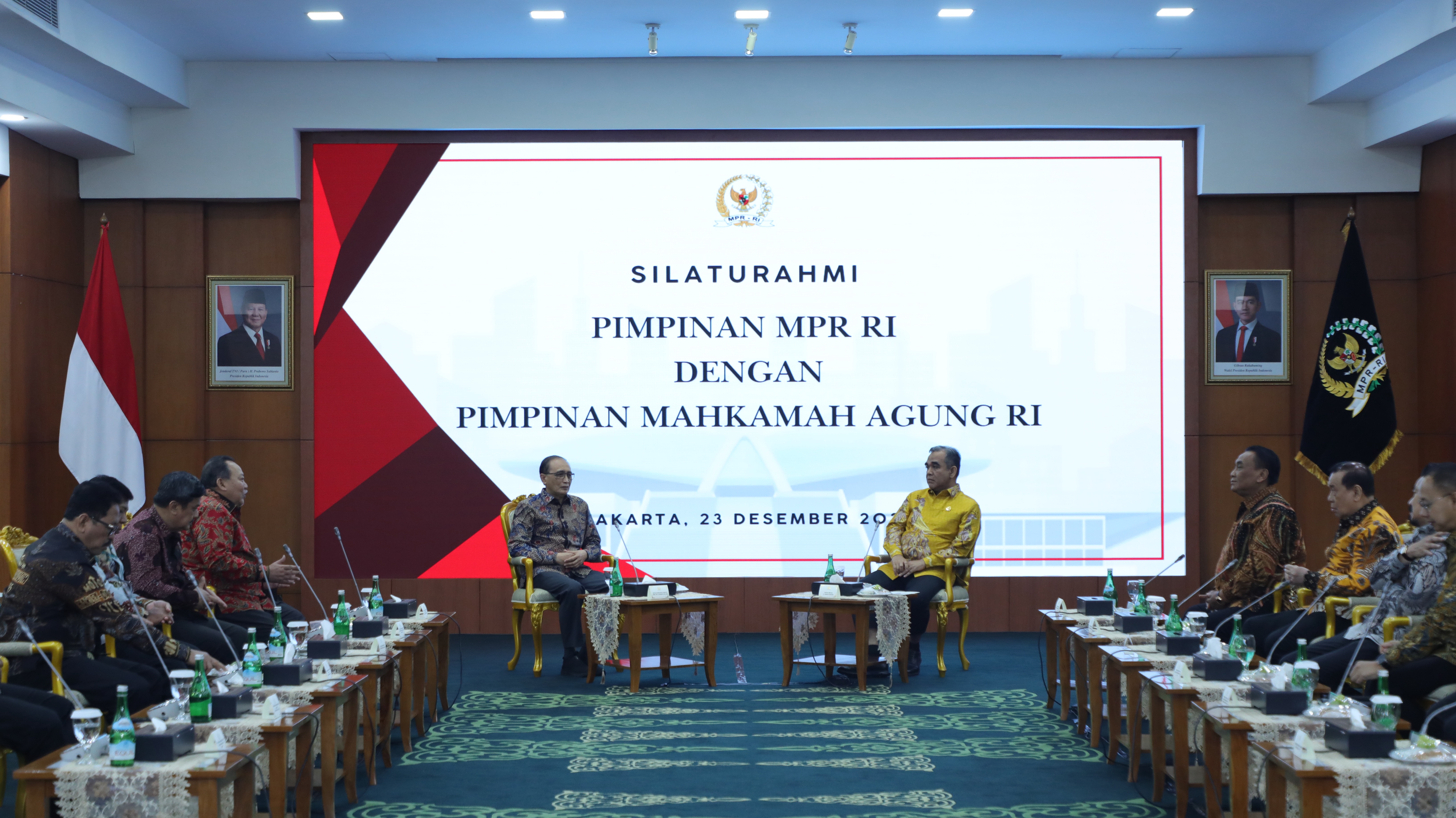 PERERAT SINERGI DAN KOLABORASI ANTAR LEMBAGA, PIMPINAN MAHKAMAH AGUNG KUNJUNGI DPD DAN MPR