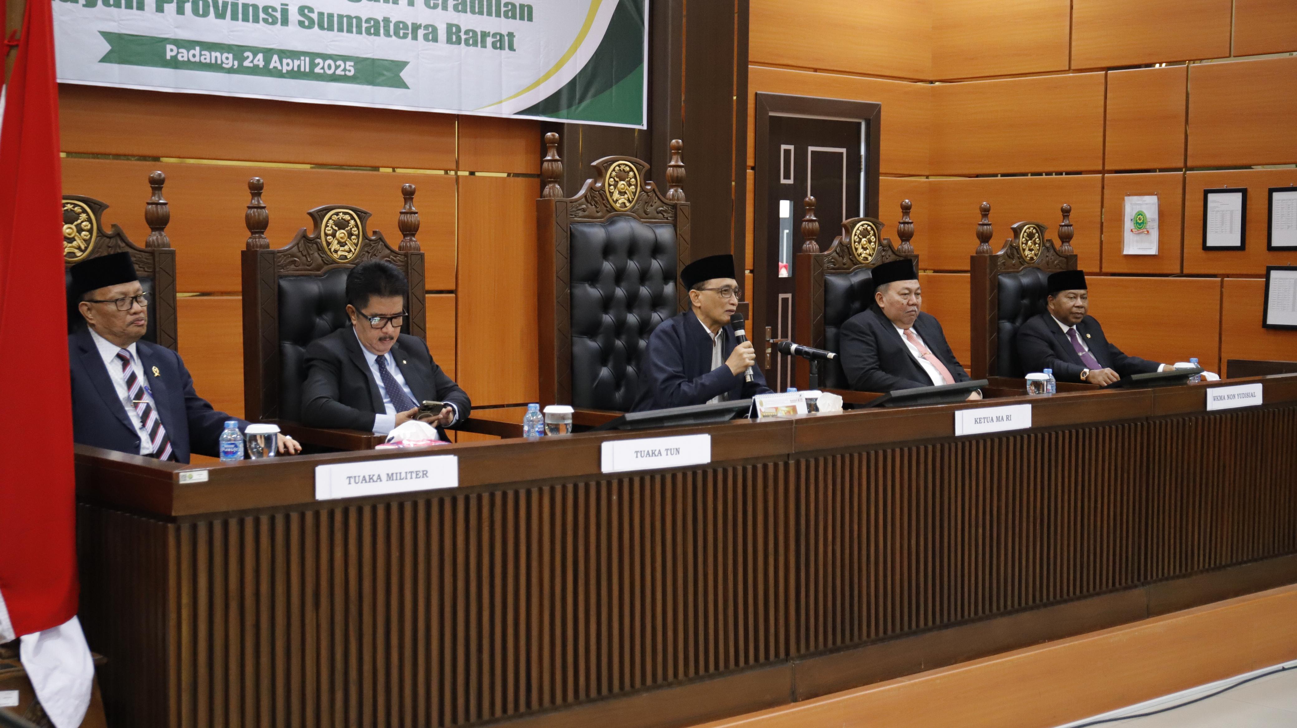 KETUA MA: TIDAK ADA RASA IBA BAGI APARATUR PERADILAN YANG MELAKUKAN PELAYANAN TRANSAKSIONAL