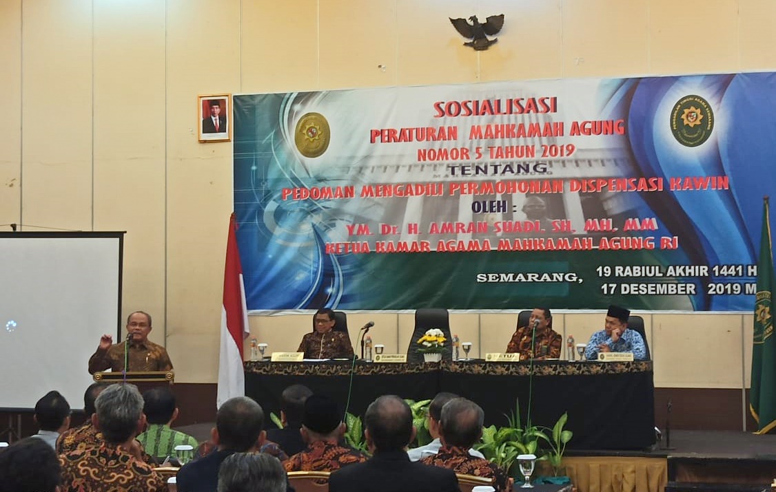 MAHKAMAH AGUNG MENGADAKAN SOSIALISASI PERMA NOMOR 5 TAHUN 2019 DI WILAYAH PTA SEMARANG