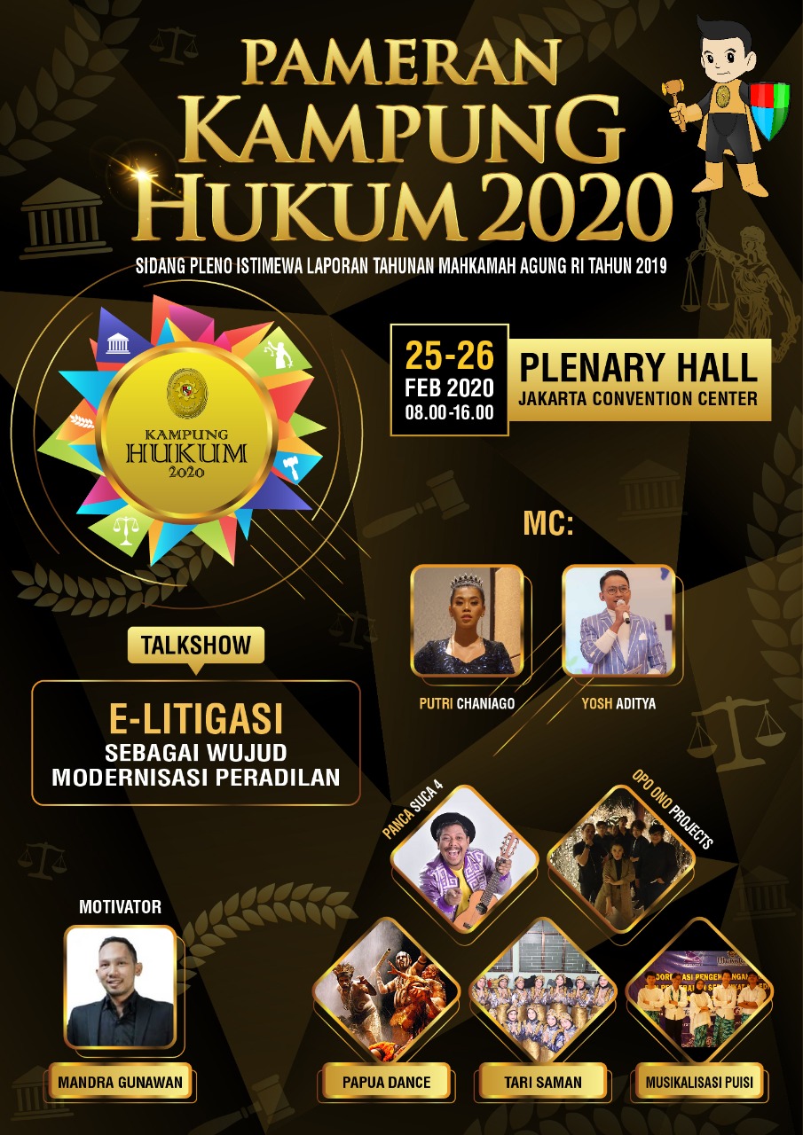 MA AKAN SELENGGARAKAN PAMERAN KAMPUNG HUKUM TAHUN 2020