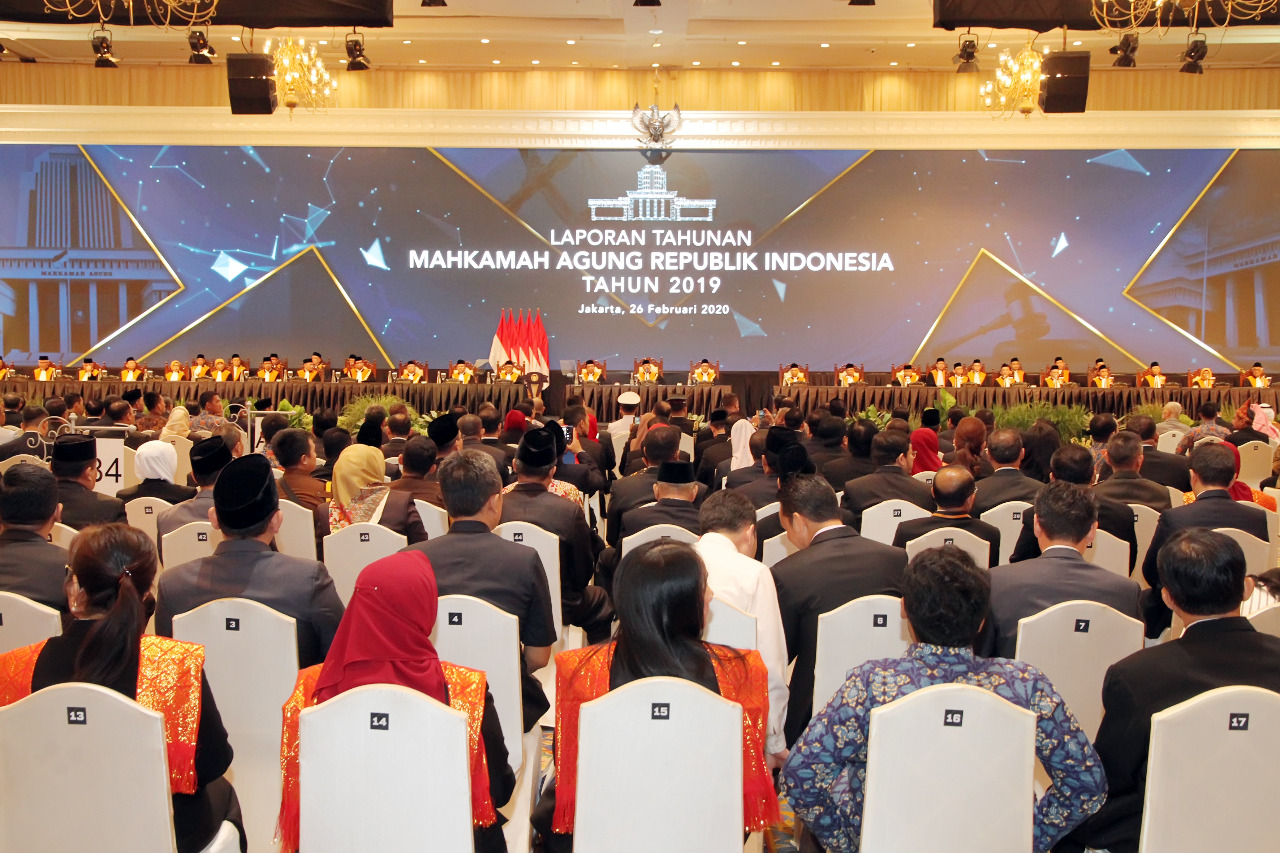 PRESIDEN JOKOWI: TERIMA KASIH MAHKAMAH AGUNG YANG TELAH MELAKUKAN REFORMASI BESAR-BESARAN TERHADAP DUNIA PERADILAN INDONESIA