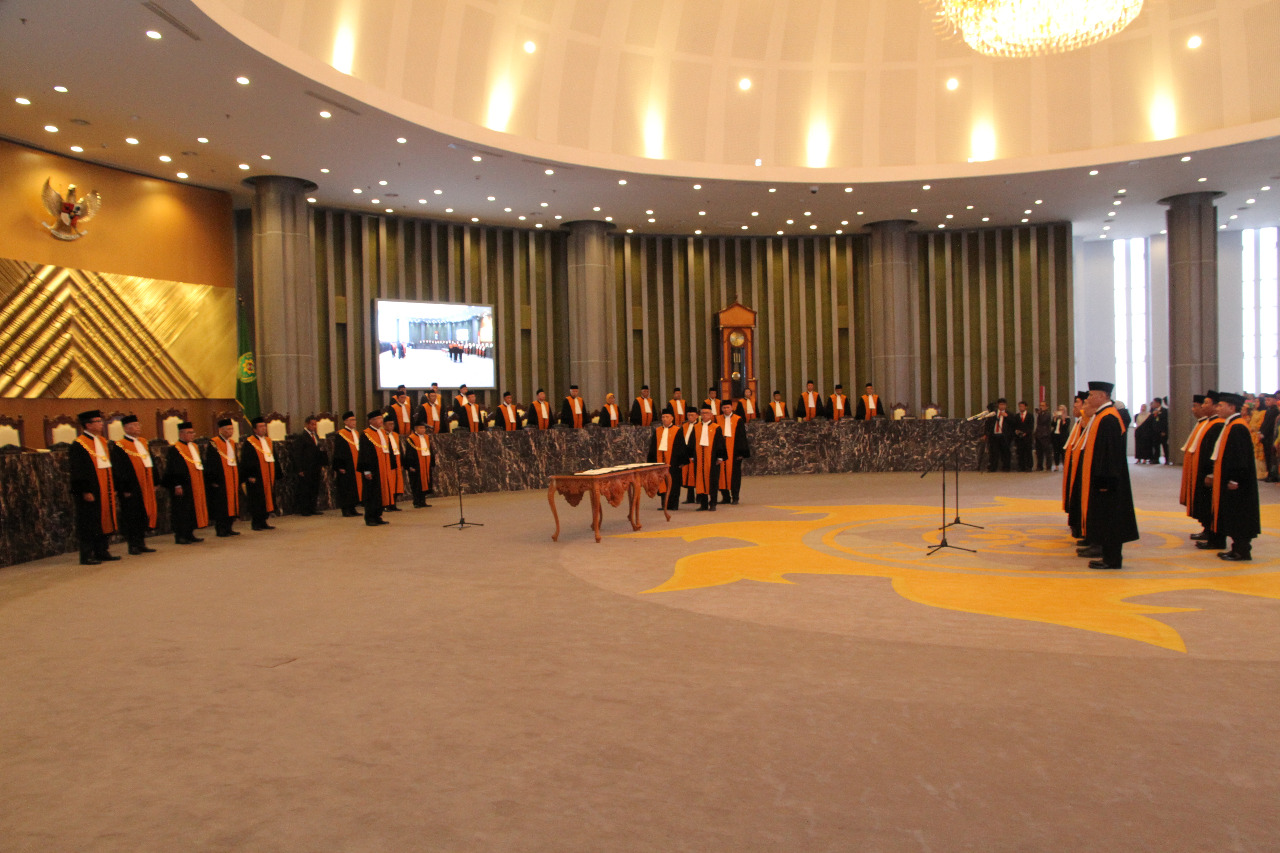 CHIEF JUSTICE OF THE SUPREME COURT OFFICIALLY INAUGURATES 5 JUSTICES AND 3 ADHOC-JUDGES