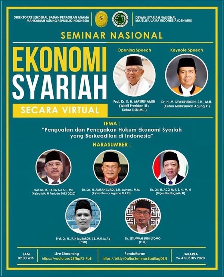 KETUA MAHKAMAH AGUNG SAMPAIKAN KEYNOTE SPEECH SEMINAR NASIONAL EKONOMI SYARIAH