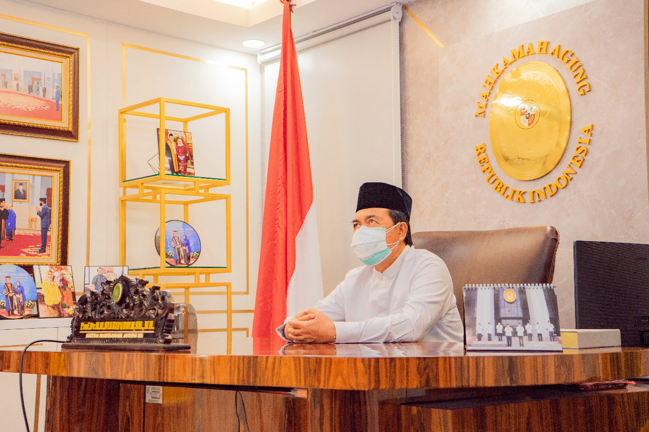 THE CHIEF JUSTICE ATTENDS VIRTUAL TAKBIR IDULADHA 1442 H
