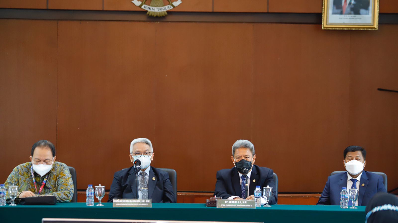 KETUA KAMAR PIDANA MA MEMBUKA  UJIAN TERTULIS SELEKSI CALON HAKIM AD HOC TIPIKOR TAHAP XVI TAHUN 2021